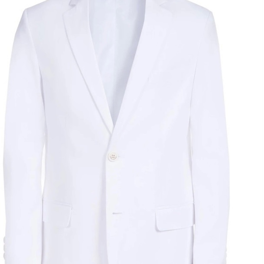 TH Boys white cotton stretch suit!